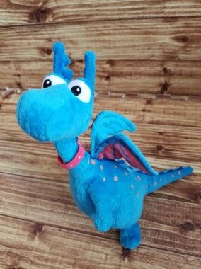 Disney Stuffy Doc McStuffins Blue Dragon Plush Toy Stuffed Animal Junior 8 Inch